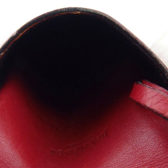 Auth SAINT LAURENT key case logo button Leather - Picture 5 of 9